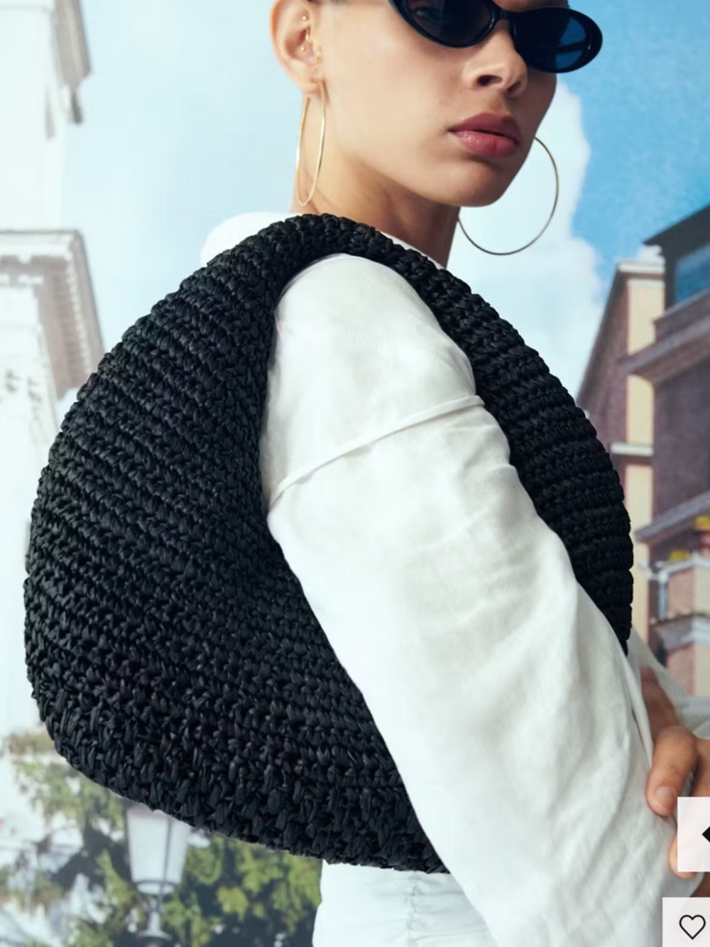 Mango Round Natural Fiber Bag - Picture 8 of 8